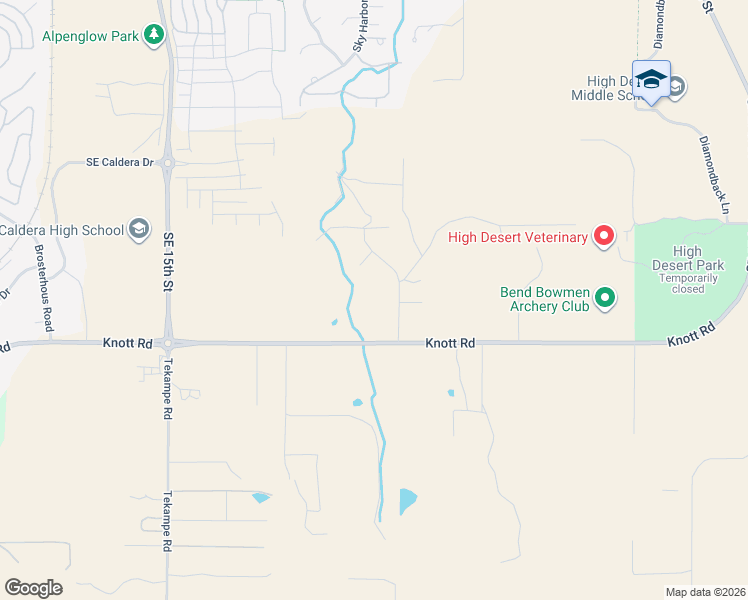 map of restaurants, bars, coffee shops, grocery stores, and more near 60865 Raintree Court in Bend