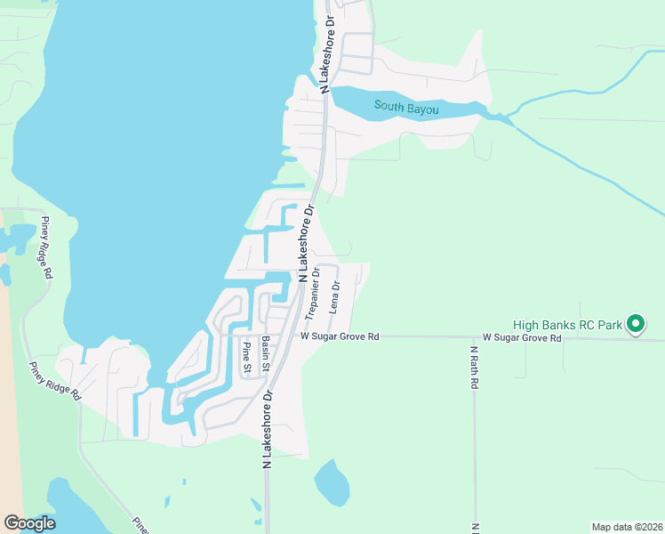 map of restaurants, bars, coffee shops, grocery stores, and more near 2801-2999 Trepanier Drive in Ludington