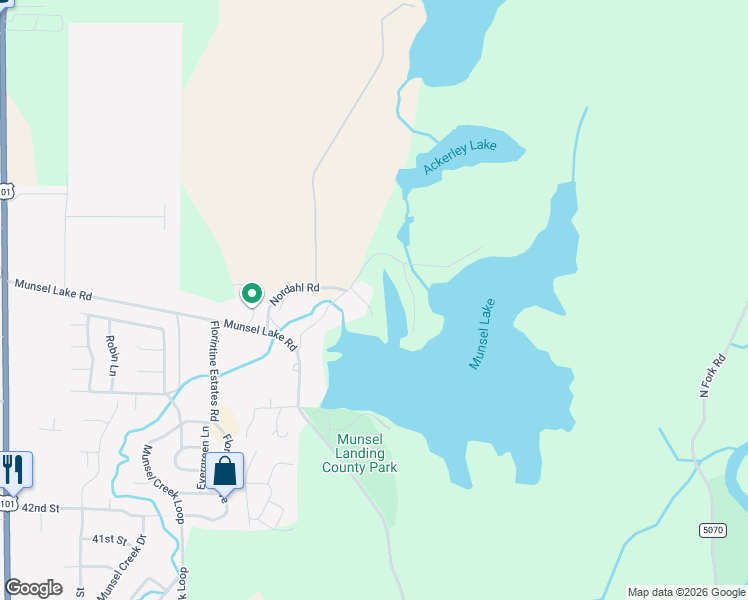 map of restaurants, bars, coffee shops, grocery stores, and more near 5730 Nordahl Road in Florence