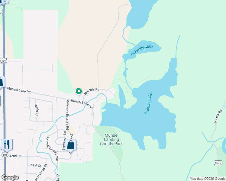 map of restaurants, bars, coffee shops, grocery stores, and more near 5730 Nordahl Road in Florence