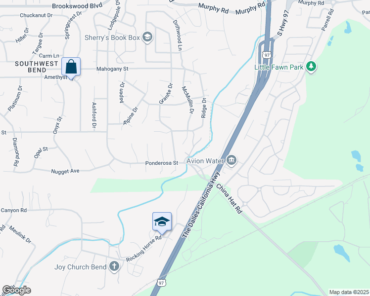 map of restaurants, bars, coffee shops, grocery stores, and more near 60849 Emigrant Circle in Bend
