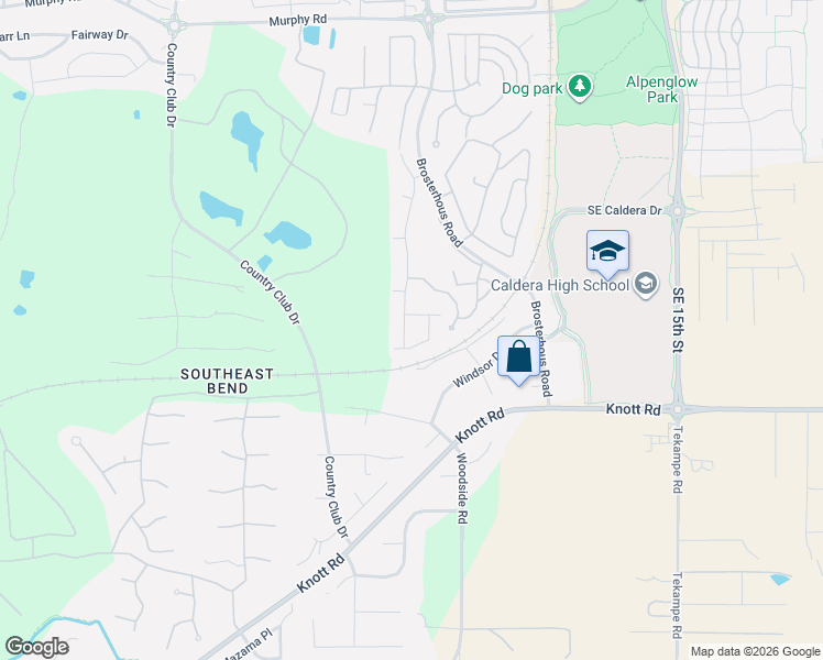 map of restaurants, bars, coffee shops, grocery stores, and more near 60864 Southeast Sweet Pea Drive in Bend