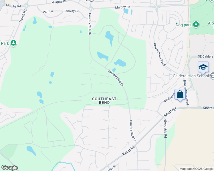 map of restaurants, bars, coffee shops, grocery stores, and more near 20436 Whistle Punk Road in Bend