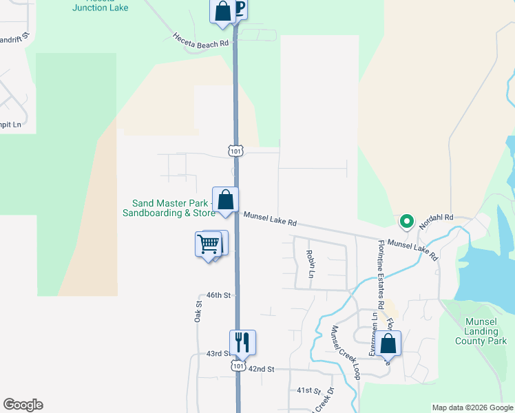 map of restaurants, bars, coffee shops, grocery stores, and more near 4981 U.S. 101 in Florence