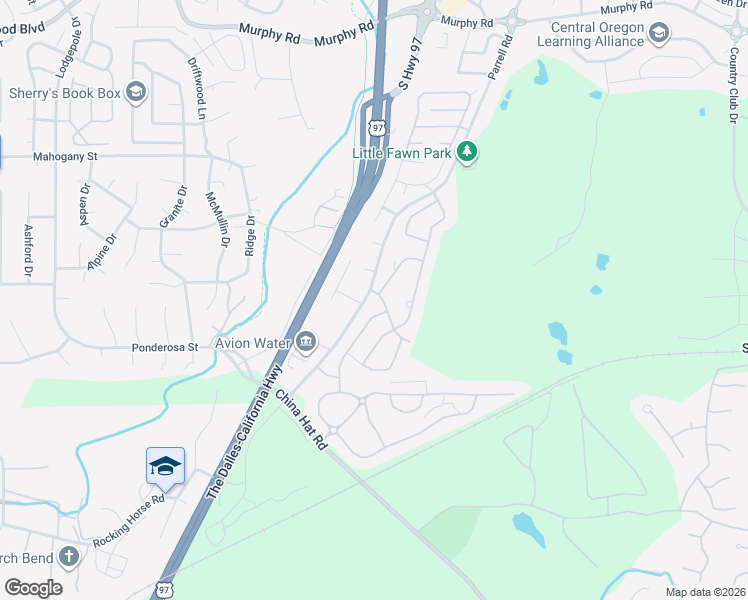map of restaurants, bars, coffee shops, grocery stores, and more near 20113 Selkirk Mountain Way in Bend