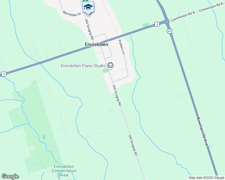 map of restaurants, bars, coffee shops, grocery stores, and more near 7650 Old Scugog Road in Haydon