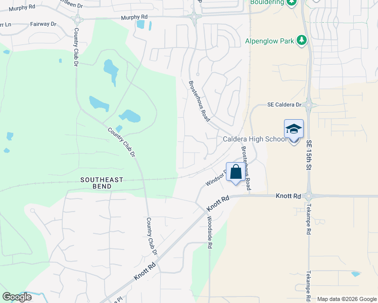 map of restaurants, bars, coffee shops, grocery stores, and more near 60864 Southeast Sweet Pea Drive in Bend