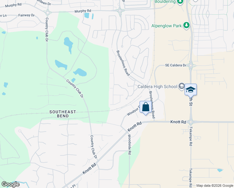 map of restaurants, bars, coffee shops, grocery stores, and more near 60864 Southeast Sweet Pea Drive in Bend