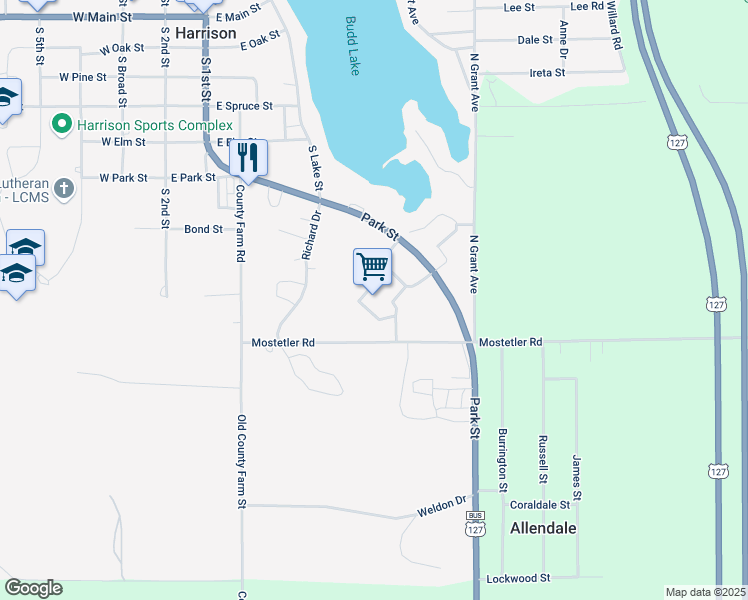 map of restaurants, bars, coffee shops, grocery stores, and more near 1570 North Clare Avenue in Harrison