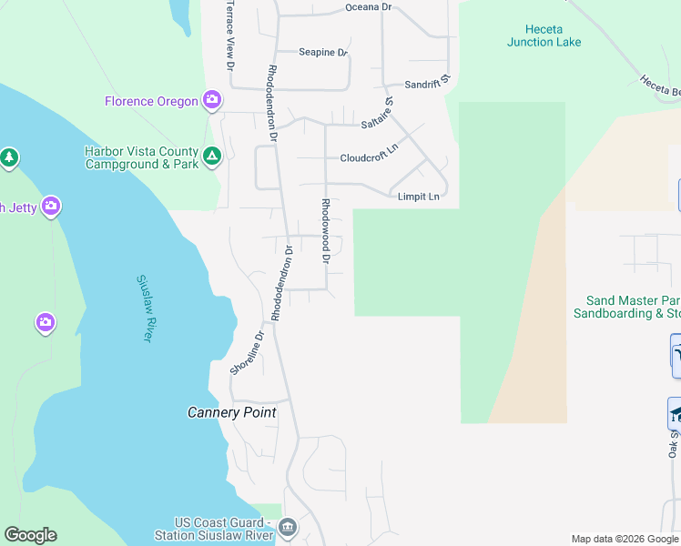 map of restaurants, bars, coffee shops, grocery stores, and more near 87525 Rhodowood Drive in Florence
