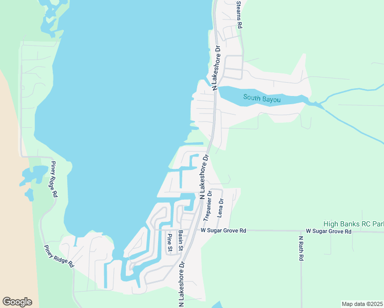 map of restaurants, bars, coffee shops, grocery stores, and more near 7137 West Dahlke Street in Ludington