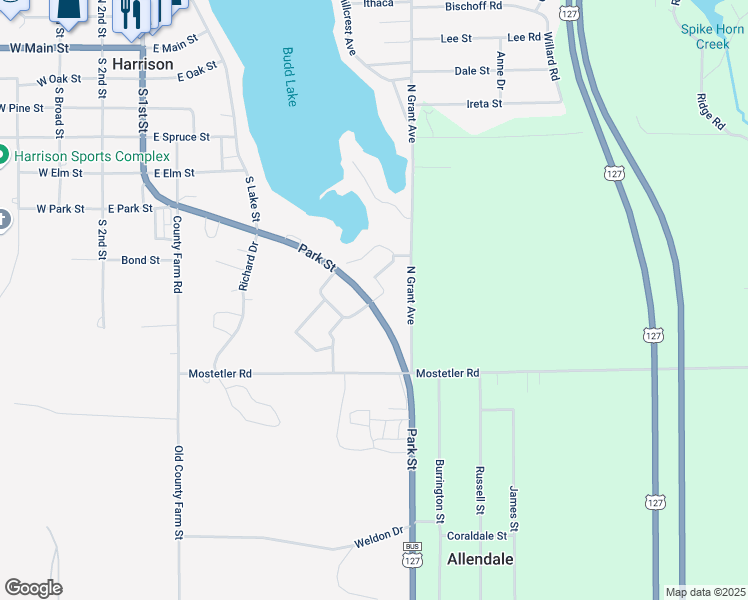 map of restaurants, bars, coffee shops, grocery stores, and more near 576 South 1st Street in Harrison