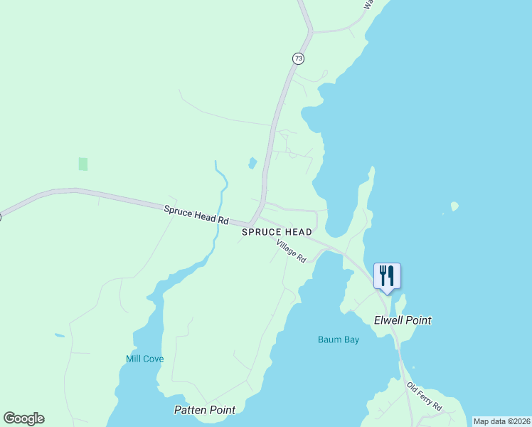 map of restaurants, bars, coffee shops, grocery stores, and more near in South Thomaston