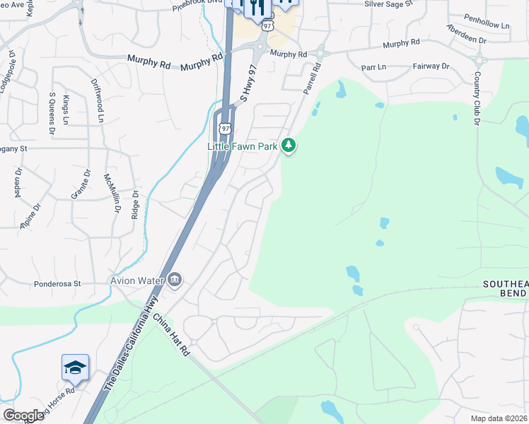 map of restaurants, bars, coffee shops, grocery stores, and more near 60906 Grand Targhee Drive in Bend