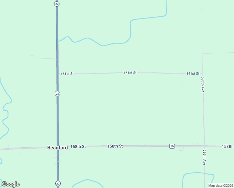 map of restaurants, bars, coffee shops, grocery stores, and more near 58313 161st Street in Mapleton