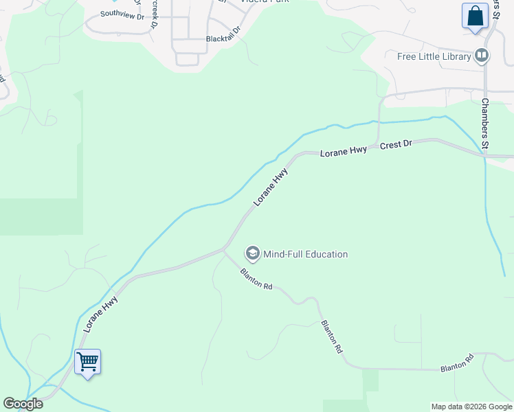 map of restaurants, bars, coffee shops, grocery stores, and more near 86585 Lorane Highway in Eugene