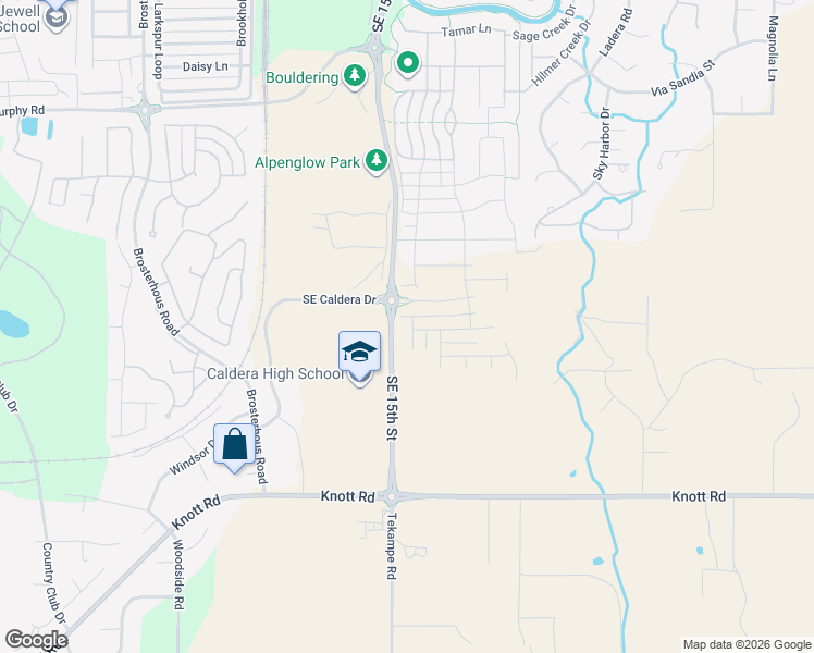 map of restaurants, bars, coffee shops, grocery stores, and more near 60903 SE Epic Place in Bend