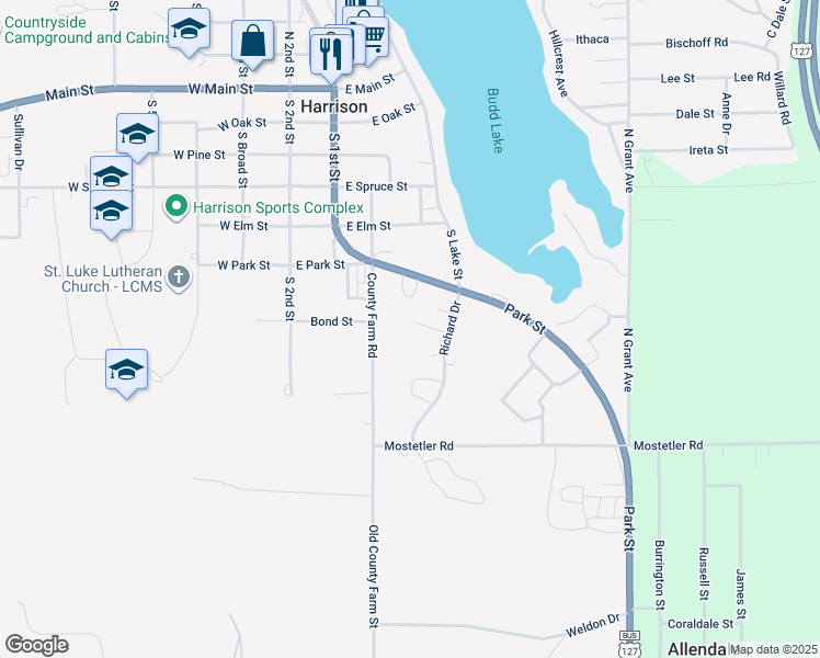 map of restaurants, bars, coffee shops, grocery stores, and more near 115 Bond Street in Harrison