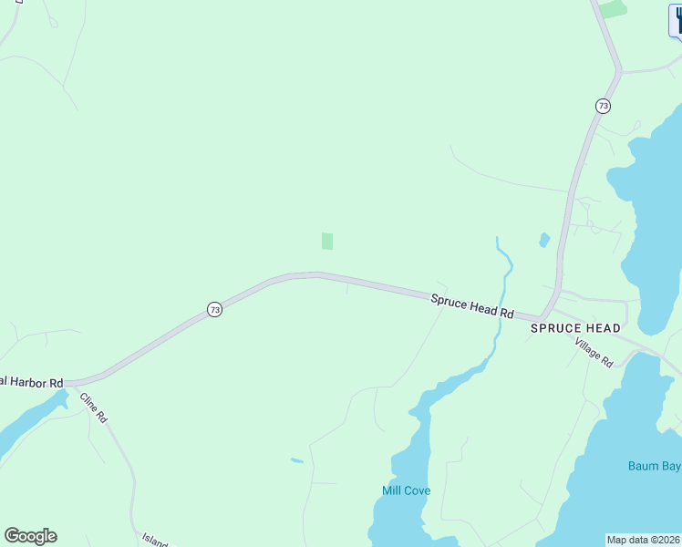 map of restaurants, bars, coffee shops, grocery stores, and more near 785 Spruce Head Road in South Thomaston