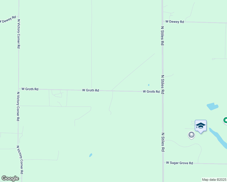 map of restaurants, bars, coffee shops, grocery stores, and more near 2676 West Groth Road in Ludington