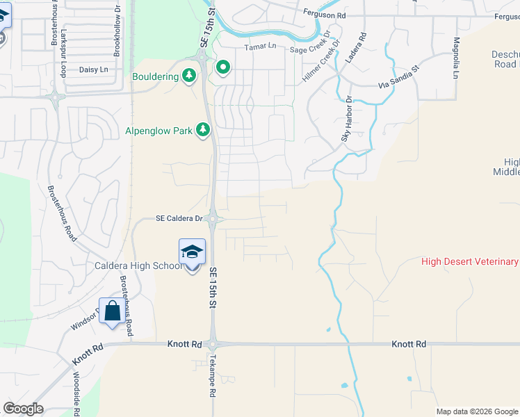 map of restaurants, bars, coffee shops, grocery stores, and more near 20869 SE Humber Lane in Bend