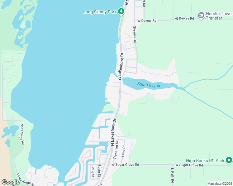 map of restaurants, bars, coffee shops, grocery stores, and more near 3171 North Lakeshore Drive in Ludington