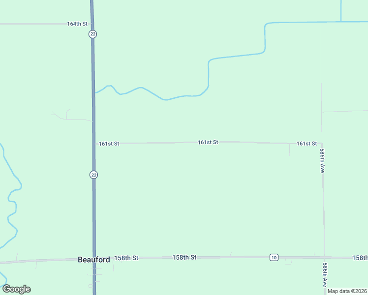 map of restaurants, bars, coffee shops, grocery stores, and more near 58313 161st Street in Mapleton