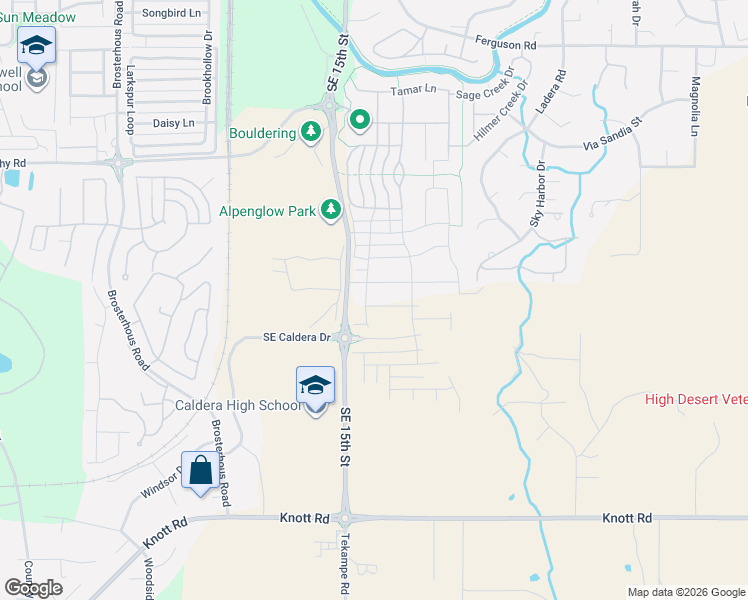 map of restaurants, bars, coffee shops, grocery stores, and more near 20841 SE Humber Lane in Bend