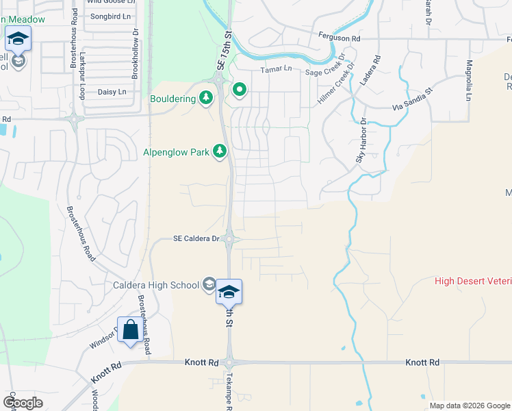 map of restaurants, bars, coffee shops, grocery stores, and more near 20841 SE Humber Lane in Bend