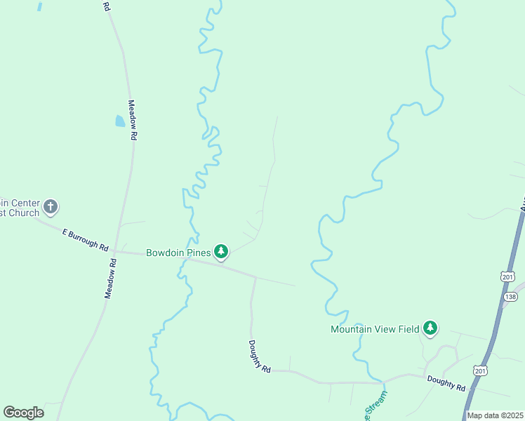 map of restaurants, bars, coffee shops, grocery stores, and more near 19 Bowdoin Pines Road in Bowdoin