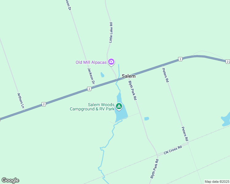 map of restaurants, bars, coffee shops, grocery stores, and more near 13831 County 2 Road in Northumberland County