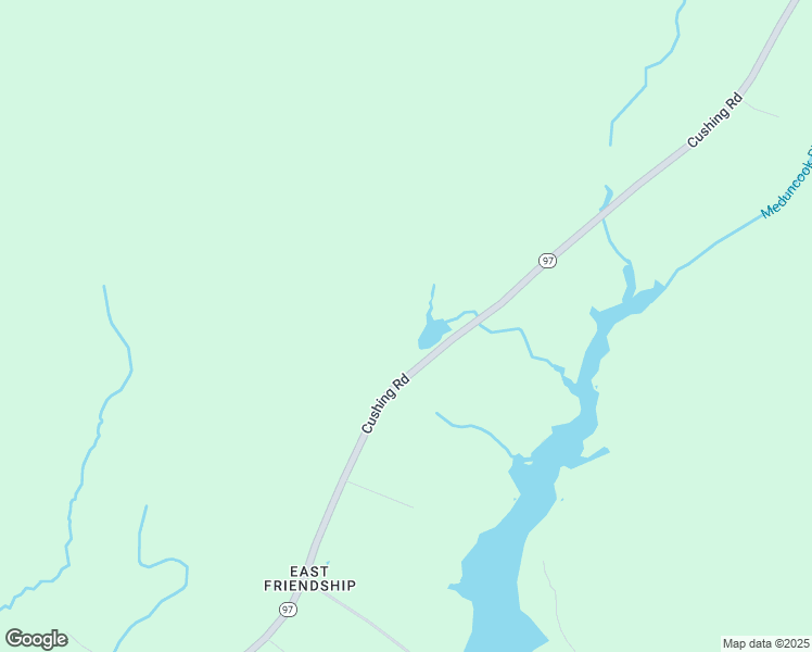 map of restaurants, bars, coffee shops, grocery stores, and more near 634 Cushing Road in Friendship