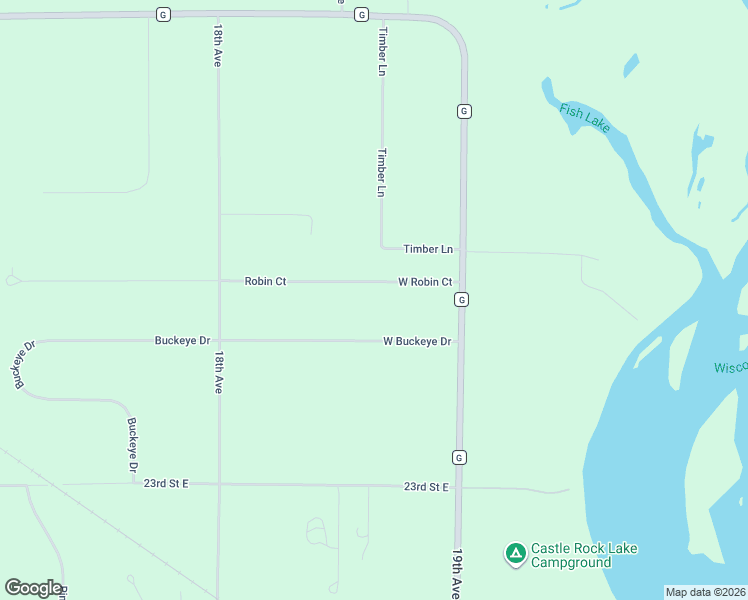 map of restaurants, bars, coffee shops, grocery stores, and more near W4970 West Buckeye Drive in Necedah