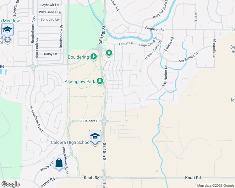 map of restaurants, bars, coffee shops, grocery stores, and more near 20840 Southeast Sunniberg Lane in Bend