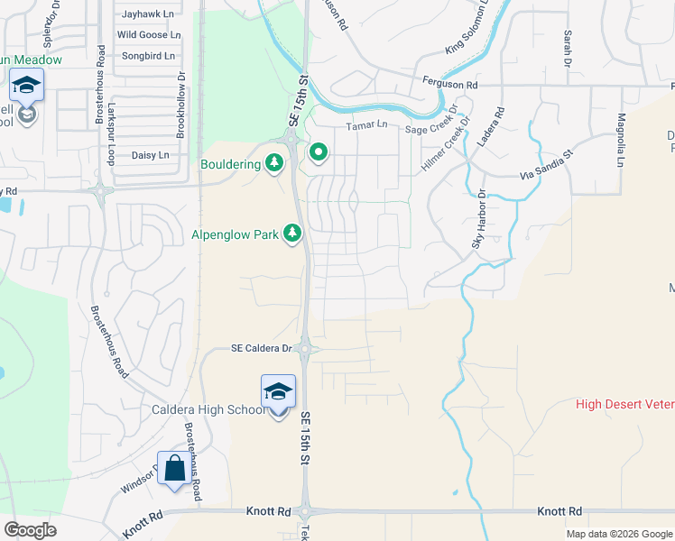 map of restaurants, bars, coffee shops, grocery stores, and more near 20840 Southeast Sunniberg Lane in Bend