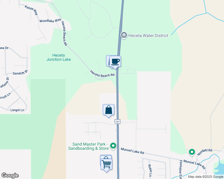 map of restaurants, bars, coffee shops, grocery stores, and more near 87678 U.S. 101 in Florence