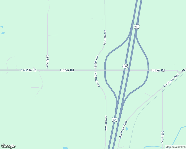 map of restaurants, bars, coffee shops, grocery stores, and more near 21401 14 Mile Road in Le Roy
