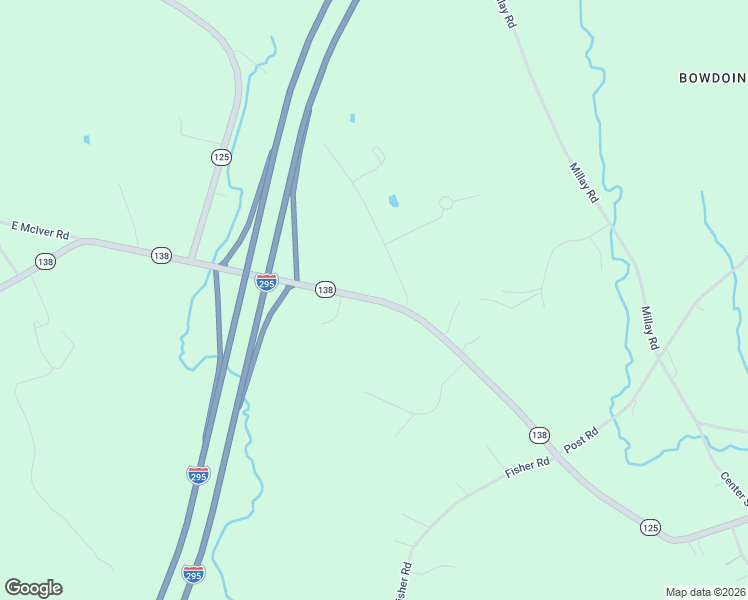 map of restaurants, bars, coffee shops, grocery stores, and more near Main Street in Bowdoinham
