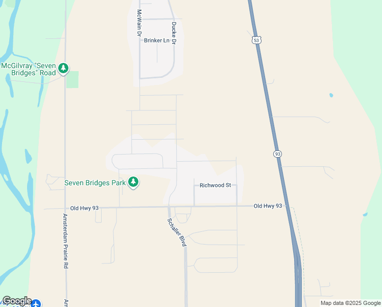 map of restaurants, bars, coffee shops, grocery stores, and more near W7790 Devon Place in Holmen