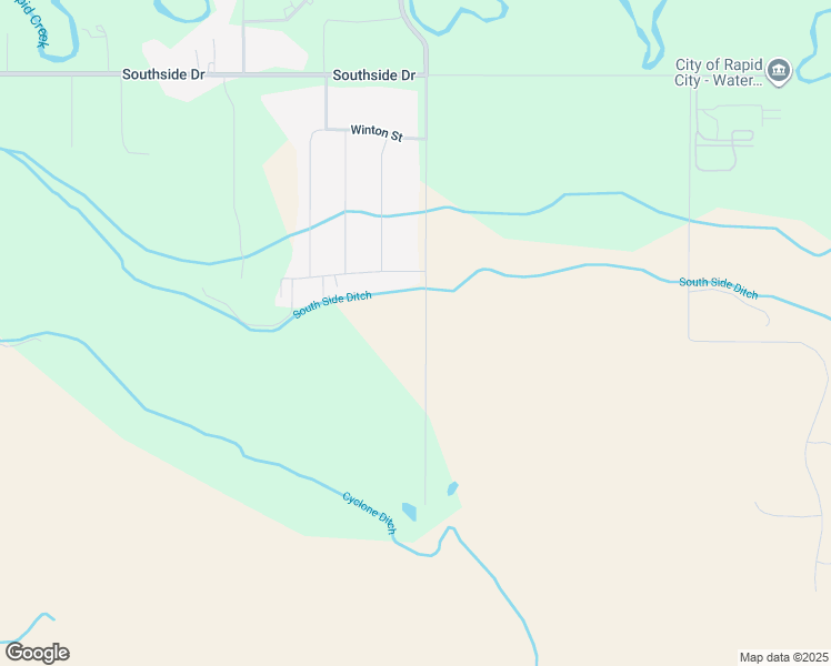 map of restaurants, bars, coffee shops, grocery stores, and more near 7001 Anderson Road in Rapid City