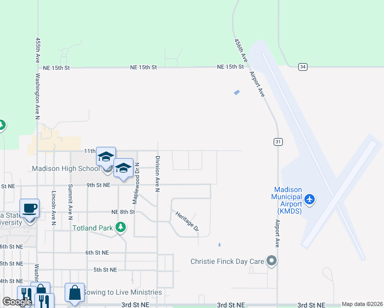 map of restaurants, bars, coffee shops, grocery stores, and more near 1120 Cypress Avenue in Madison