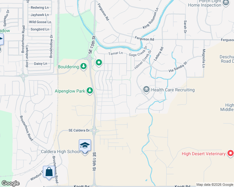 map of restaurants, bars, coffee shops, grocery stores, and more near 61116 Southeast Stari Most Loop in Bend