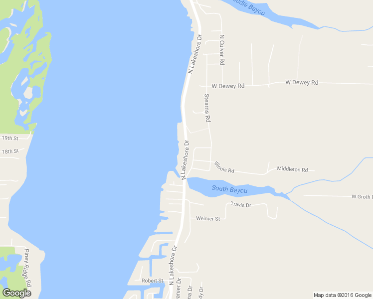 map of restaurants, bars, coffee shops, grocery stores, and more near 3387 North Lakeshore Drive in Ludington