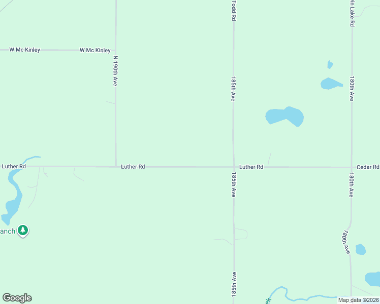 map of restaurants, bars, coffee shops, grocery stores, and more near 18701-19347 14 Mile Road in Le Roy