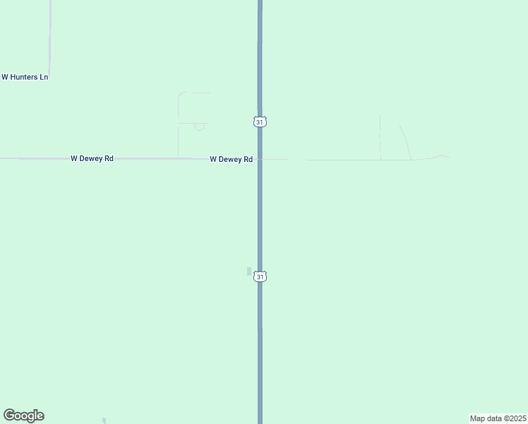 map of restaurants, bars, coffee shops, grocery stores, and more near 3460 U.S. 31 in Scottville