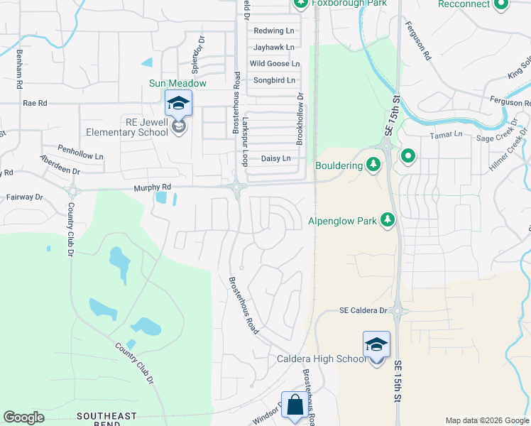 map of restaurants, bars, coffee shops, grocery stores, and more near 61054 Southeast Marble Mountain Lane Bend in Bend