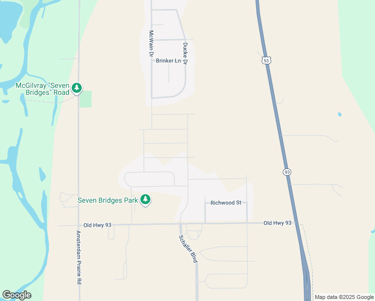 map of restaurants, bars, coffee shops, grocery stores, and more near W7790 Devon Place in Holmen