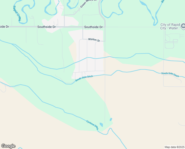 map of restaurants, bars, coffee shops, grocery stores, and more near 7001 Anderson Road in Rapid City