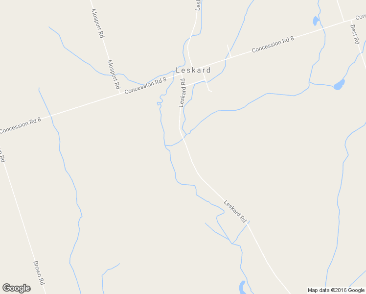 map of restaurants, bars, coffee shops, grocery stores, and more near 7704 Leskard Road in Clarington