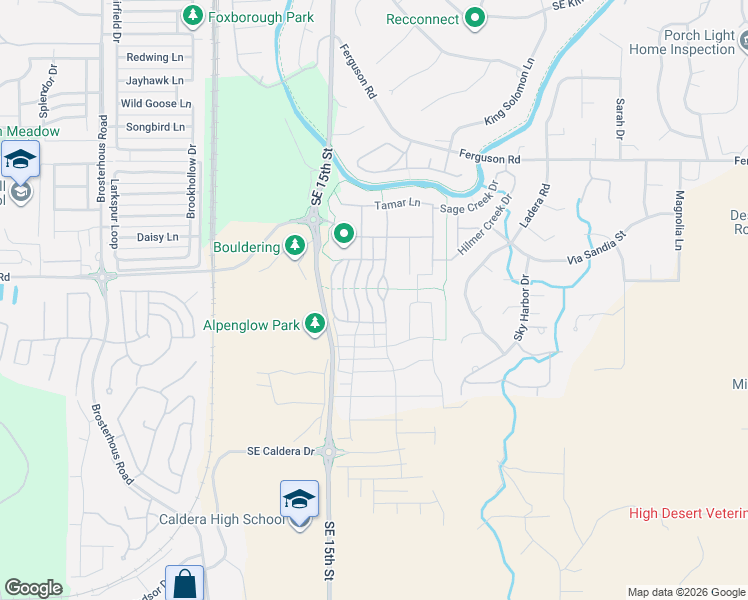map of restaurants, bars, coffee shops, grocery stores, and more near 61050 Southeast Sydney Harbor Drive in Bend